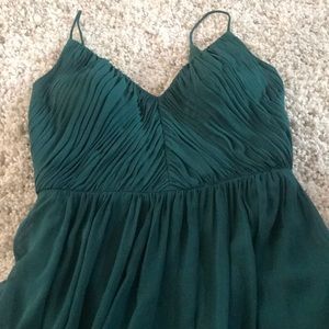 Emerald green bridesmaid dress